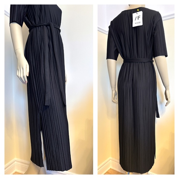 Selected Femme plisse midi dress - Picture 3 of 15